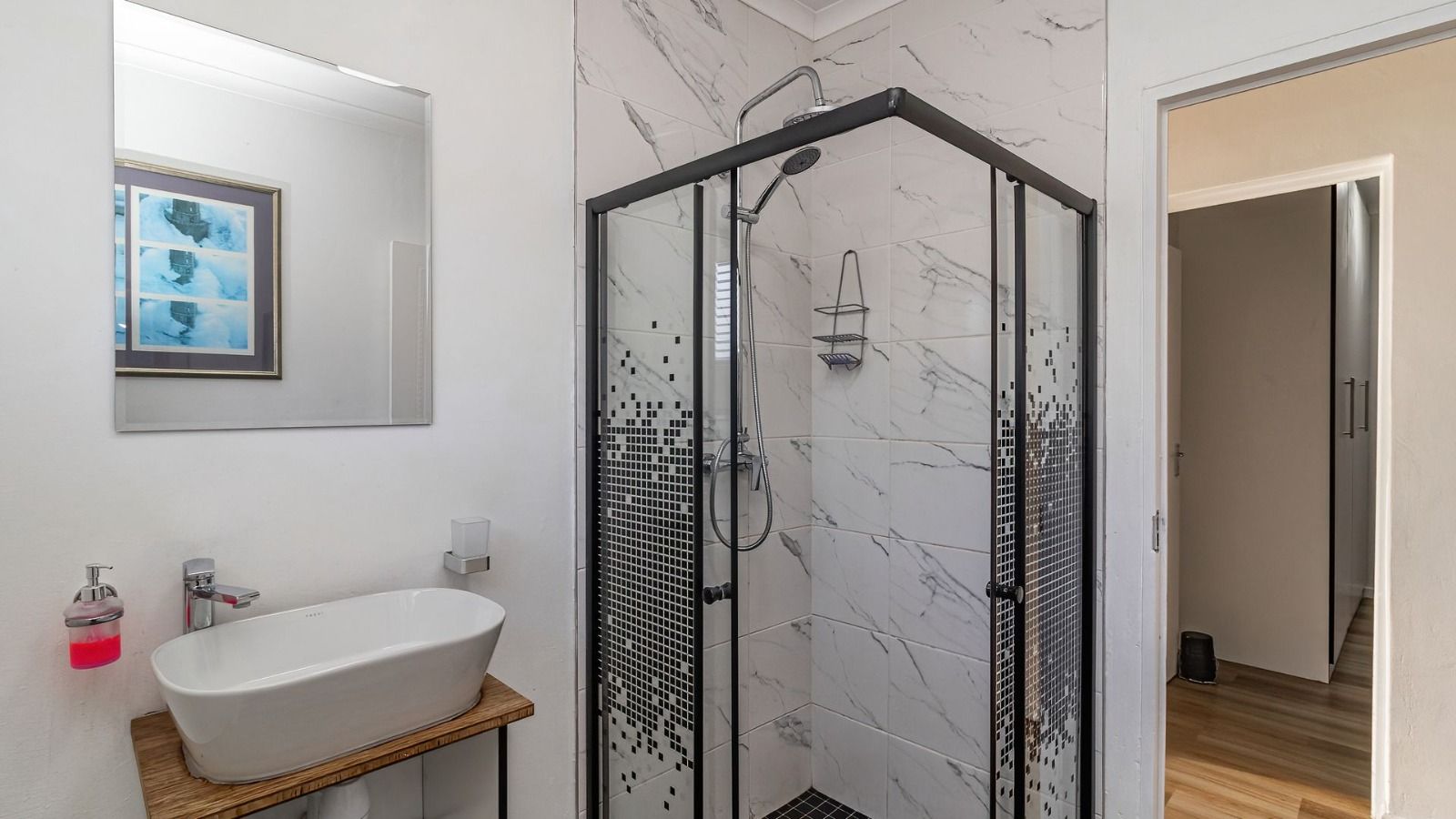 Bathroom with walk-in shower